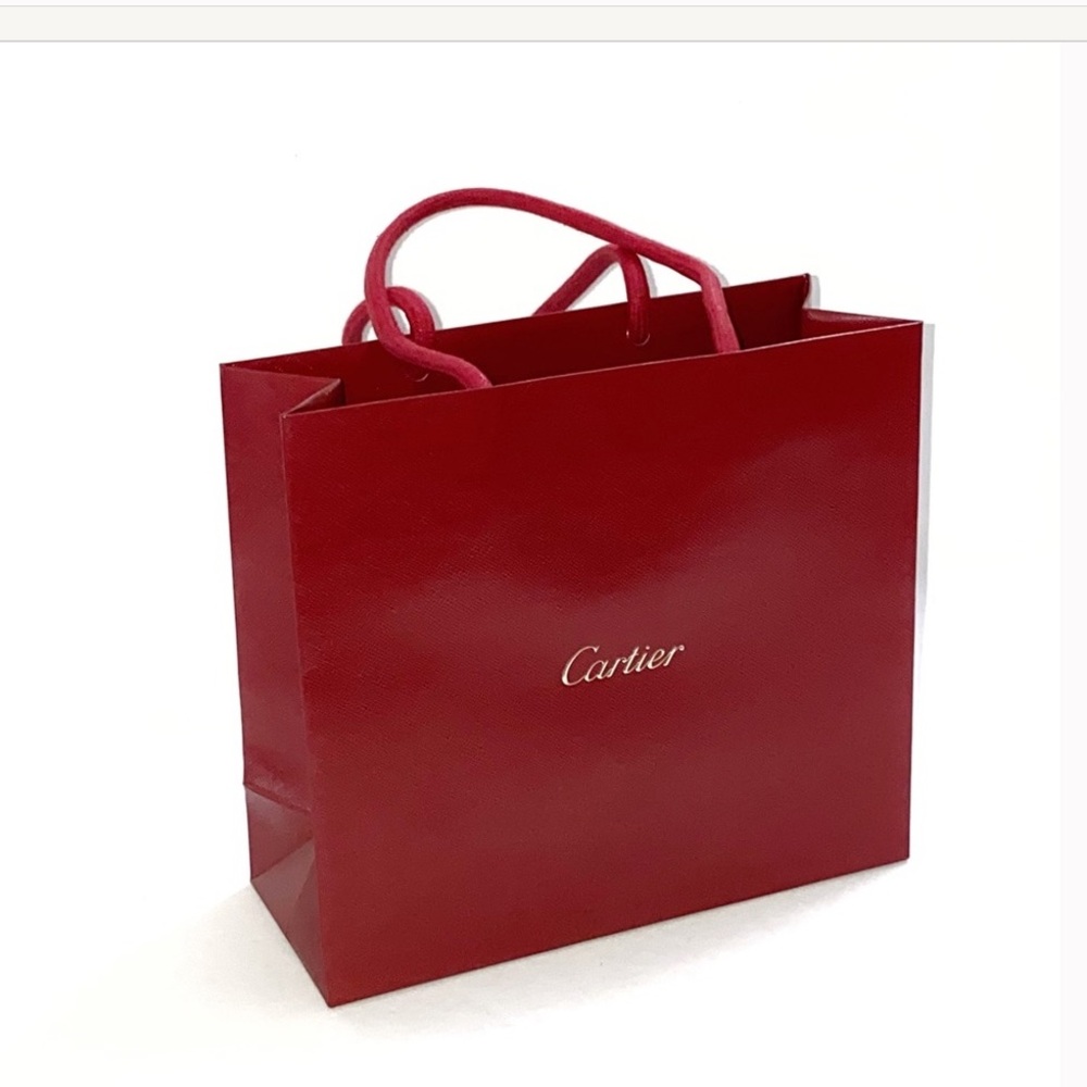 CARTIER RED GIFT SHOPPING BAG